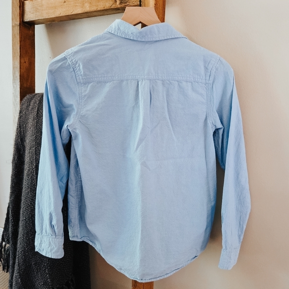 3/$20 Cat & Jack Boys Light Blue Button-Down Shirt (Size L) - Picture 3 of 3